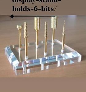 Thick Type Acrylic Board Nail Drill Bit Holders with 8 Holes for Bit