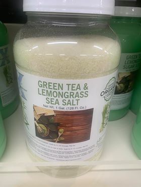 Scent Xperience Organic Bath Salts 1 Gal - Green Tea & Lemongrass
