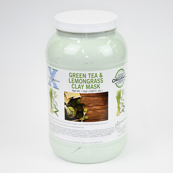 Scent Xperience Organic Clay Mask 1 Gal - Green Tea & Lemongrass