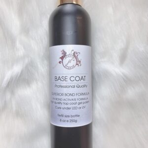 JL   Base Coat Gel Nail Polish Long Lasting Soak Off No Cleaners Needed (8oz, Base Coat)