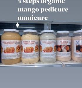 Scent Xperience Organic BATH SALTS,THEAROPY CREAM,CLAYMASKS, Sugar Scrub 1 Gal –MANGO MADARIN