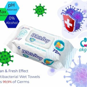 WHITEDAY ANTIBACTERIAL WET WIPES 72 PCS / PACK Reference