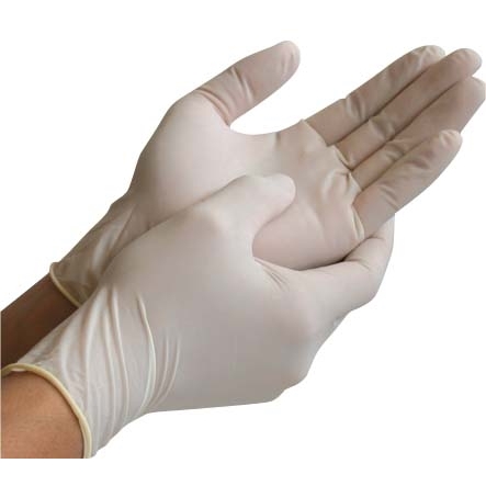 Powder Free Latex Gloves small Natural colour latex gloves box 100pcs