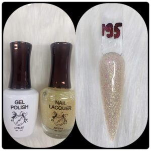 JL DUO (GEL POLISH+NAIL LACQUAER)15ML #195