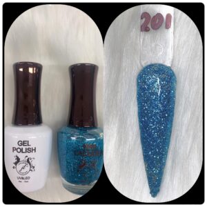 JL DUO (GEL POLISH+NAIL LACQUAER)15ML #201