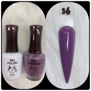 JL DUO (GEL POLISH+NAIL LACQUAER)15ML #36