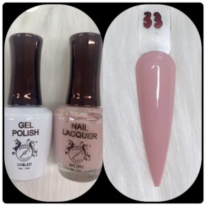 JL DUO (GEL POLISH+NAIL LACQUAER)15ML #33