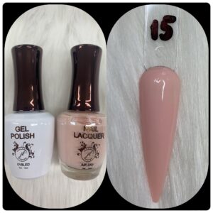 JL DUO (GEL POLISH+NAIL LACQUAER)15ML #15