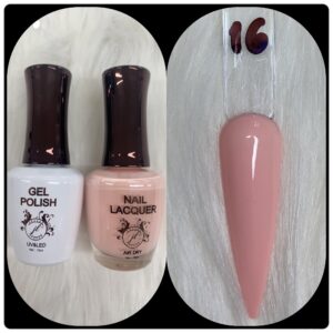 JL DUO (GEL POLISH+NAIL LACQUAER)15ML #16