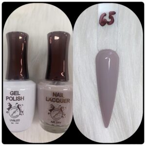 JL DUO (GEL POLISH+NAIL LACQUAER)15ML #65