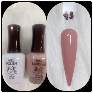 JL DUO (GEL POLISH+NAIL LACQUAER)15ML #43
