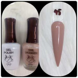 JL DUO (GEL POLISH+NAIL LACQUAER)15ML #45