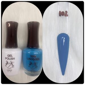 JL DUO (GEL POLISH+NAIL LACQUAER)15ML #102