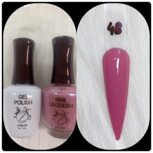 JL DUO (GEL POLISH+NAIL LACQUAER)15ML #48
