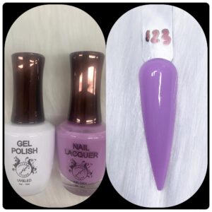 JL DUO (GEL POLISH+NAIL LACQUAER)15ML #123