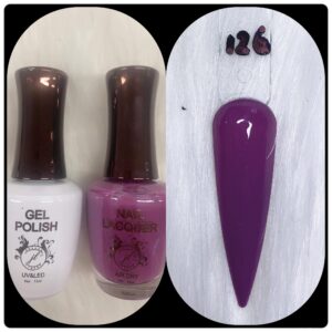 JL DUO (GEL POLISH+NAIL LACQUAER)15ML #126