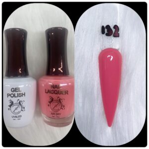 JL DUO (GEL POLISH+NAIL LACQUAER)15ML #132