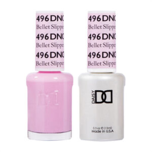 DND Bellet Slipper – 496 Gel polish and matching varnish