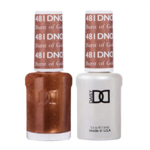 DND Burst of Gold – 481 Gel polish and matching varnish