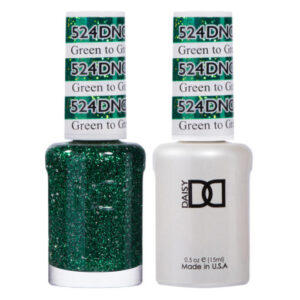DND – Green To Green 524 Gel polish and matching varnish