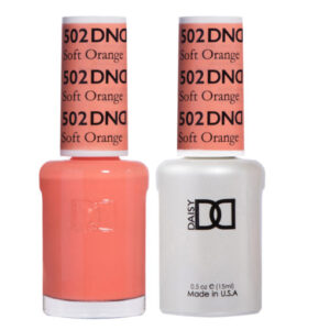 ND Soft Orange – 502 Gel polish and matching varnis