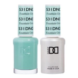 DND – Fountain Green, Ut 531 Gel polish and matching varnish