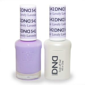 DND – Lovely Lavender 542 Gel polish and matching varnish