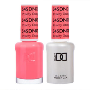DND – Peachy Orange 545 Gel polish and matching varnish
