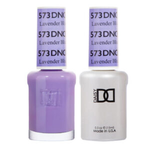 DND – Lavender Blue 573 Gel polish and matching varnish
