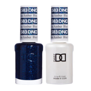 DND – Blue Amber 583  Gel polish and matching varnish