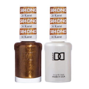 DND – 24 Karat 584   Gel polish and matching varnish