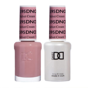 DND – Velvet Cream 595  Gel polish and matching varnish