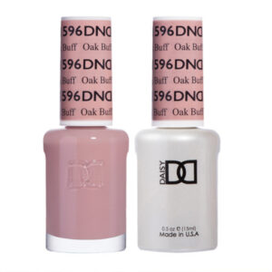 DND – Oak Buff 596 Gel polish and matching varnish