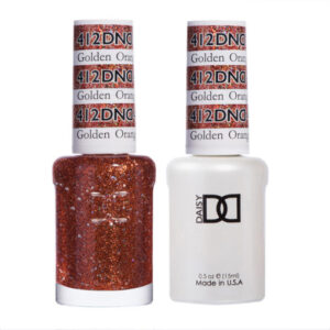 DND Golden Orange Star – 412   Gel polish and matching varnish