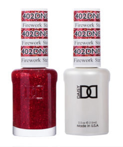 DND Firework Star – 402 Gel polish and matching varnish