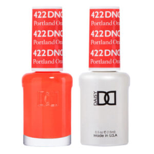 DND Portland Orange – 422 Gel polish and matching varnish