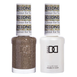 DND Glitter For You – 423 Gel polish and matching varnish