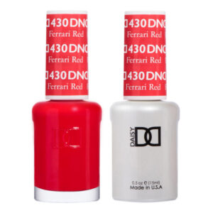 DND Ferrari Red – 430   Gel polish and matching varnish