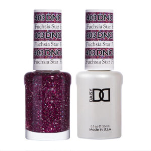 DND Fuchsia Star – 403  Gel polish and matching varnish
