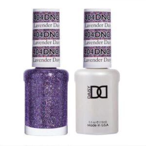 DND Lavender Daisy Star – 404   Gel polish and matching varnish