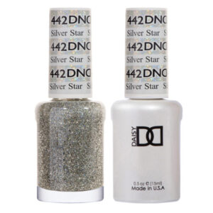 DND Silver Star – 442   Gel polish and matching varnish