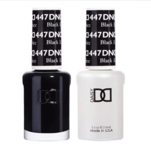 DND Black Licorice – 447 Gel polish and matching varnish