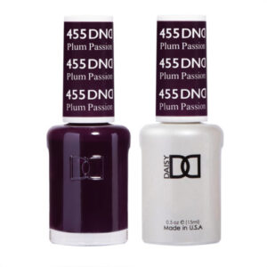 DND Plum Passion – 455 Gel polish and matching varnish