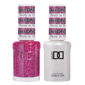 DND Pretty In Pink – 461   Gel polish and matching varnish