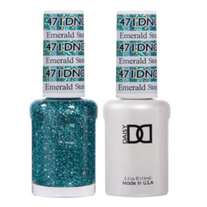 DND Emerald Stone – 471   Gel polish and matching varnish