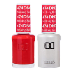 DND Striking Red – 474 Gel polish and matching varnish