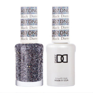 DND Black Diamond Star – 407  Gel polish and matching varnish