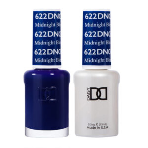 DND – Midnight Blue 622 Gel polish and matching varnish