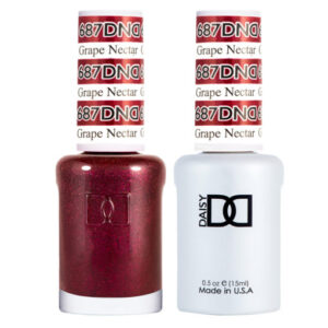 DND – Grape Nectar 687 Gel polish and matching varnish