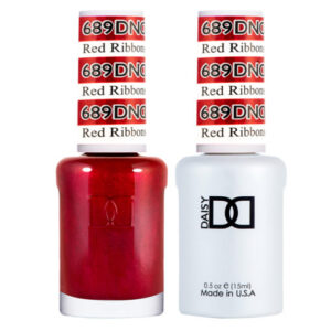 DND – Red Ribbons 689 Gel polish and matching varnish